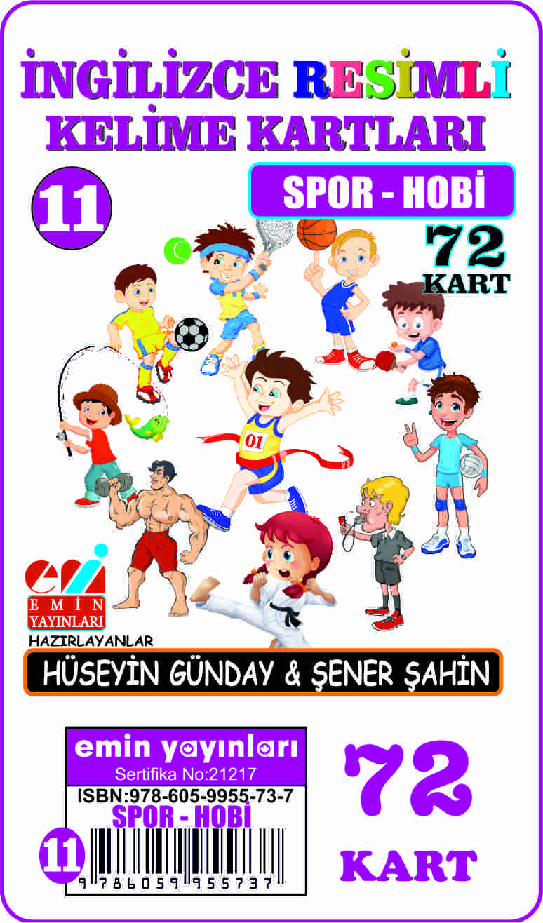 İngilizce 11.Spor-Hobi / Resimli Kelime Kartları 72-Kart