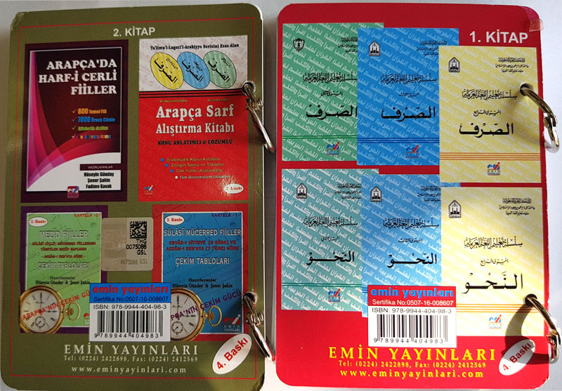 Arapça Türkçe Günlük Kelimeler ( 1. ve 2. Kitap Kartela ) Beyne Yedeyk Kelime Kartları